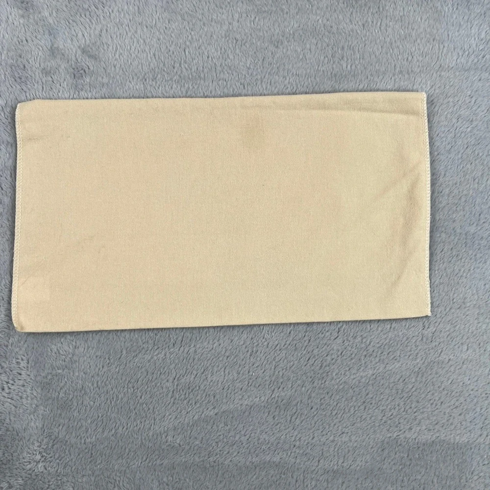 Louis Vuitton Original Flap Dust Bag 13x7.5 Beige Cotton Wallet Storage Cover